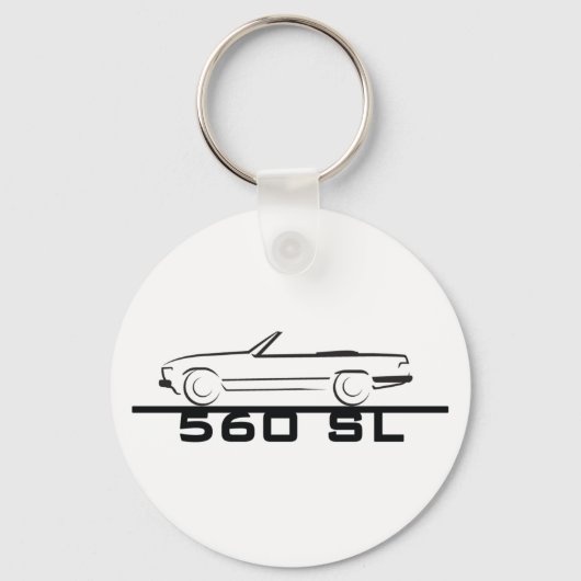 メルセデス560 SLタイプ107 キーホルダー (正面)