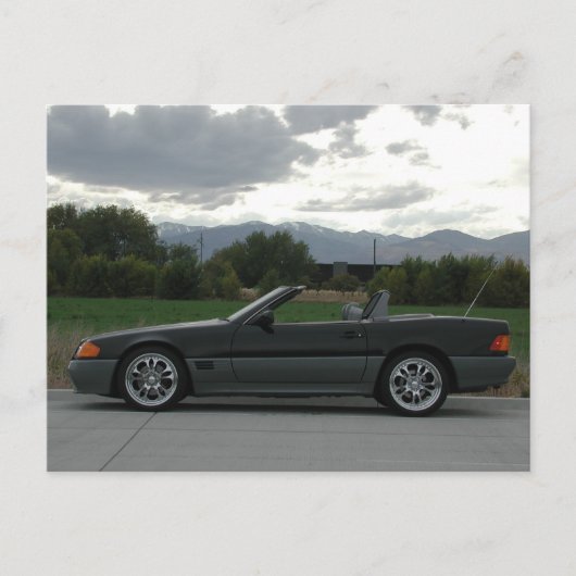メルセデス・ベンツ500 SLロードスター ポストカード (正面)