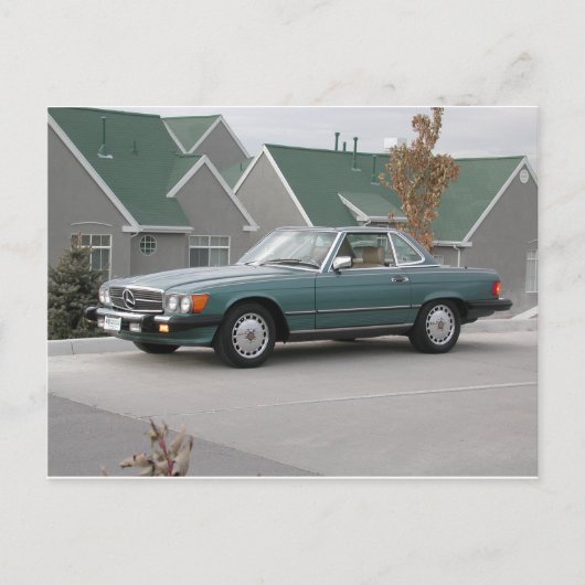 メルセデス・ベンツ560 SLロードスター ポストカード (正面)
