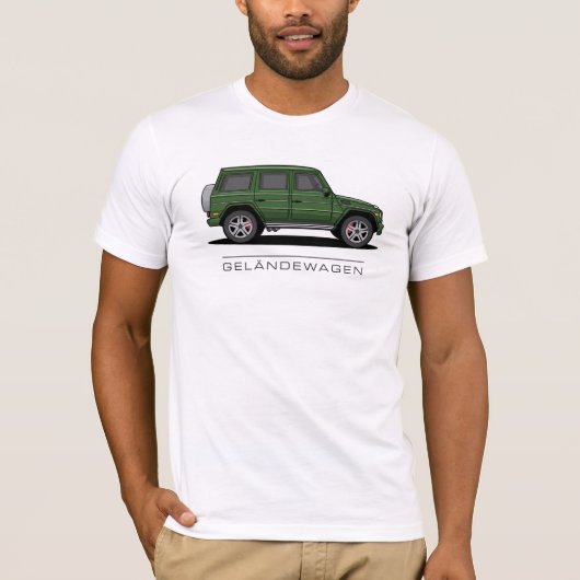 メルセデス・ベンツ 4x4 SUV 高級車 Gクラス Tシャツ (正面)