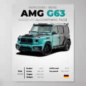 メルセデス・ベンツ AMG G63 MANSORY アルゴリズミックフェード エクスト ポスター (正面)