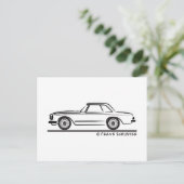 メルセデスSLパゴダハードトップ ポストカード (スタンド正面)