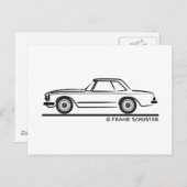 メルセデスSLパゴダハードトップ ポストカード (正面/裏面)