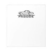 メルセデスSLページコードとスクリプト ノートパッド (正面)