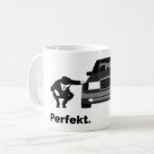 メルセデスw124 124のマグ コーヒーマグカップ (正面左)