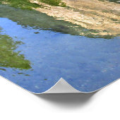 メルセド川の上のエルキャピタン – ヨセミテバレー ポスター (角)