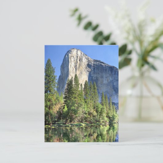 メルセド川の上のエルキャピタン – ヨセミテバレー ポストカード (スタンド正面)