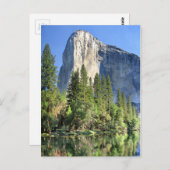メルセド川の上のエルキャピタン – ヨセミテバレー ポストカード (正面/裏面)