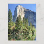 メルセド川の上のエルキャピタン – ヨセミテバレー ポストカード (正面)