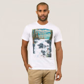 メルセド川カリフォルニア旅行ポスター Tシャツ (正面フル)