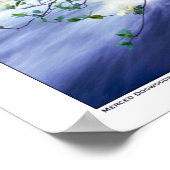 メルセド川ヨセミテ川の上のドッグウッズ ポスター (角)