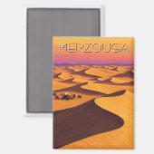 メルツォガモロッコ砂漠トラベル マグネット (正面/裏面)