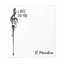 メルツポイントホワイトブラックGクレフ、 音符記号「イルマエストロ」カスタム