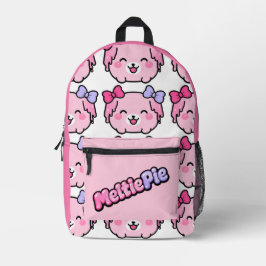 メルティパイのかわいいパステルカラーカワイイデザイン プリントバックパック