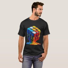 メルティング ルービック キューブ ベーシック ダーク Tシャツ