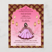 メルディピンクロータスインディアン花嫁のご招待 (正面)