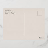 メルディフォトゴールドフォイルホリデーハガキ 箔シーズンポストカード (裏面)