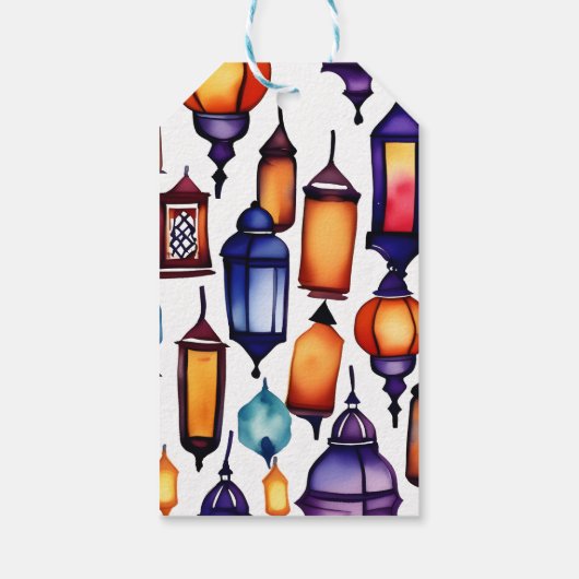 メルディモロッコスタイルアーチ感謝していお気に入り ギフトタグ (裏面)