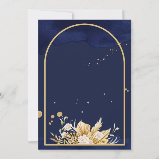 メルディ招待状アラビアンランタン 招待状 (裏面)