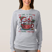 メルトダウンするだけさ、雪だるま Tシャツ (正面)
