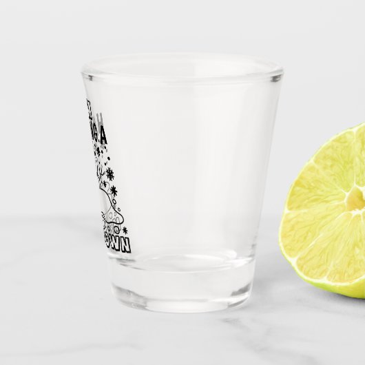 メルトダウンを持つ |クリスマスおもしろい雪だるまユーモア ショットグラス (右)