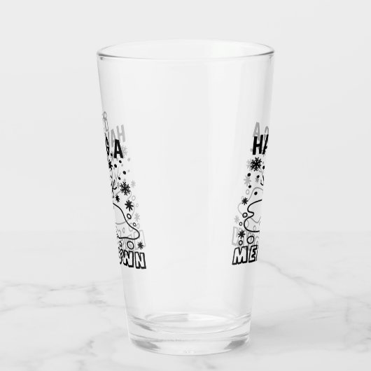 メルトダウンを持つ |クリスマスおもしろい雪だるまユーモア タンブラーグラス (右)