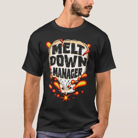 メルトダウン管理学校保育プロバイダ保育園 Tシャツ (正面)