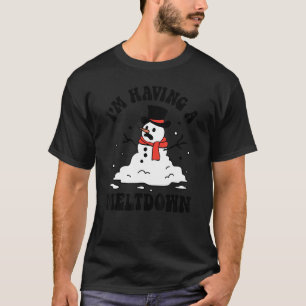 メルトダウン雪だるまの故障おもしろい時間 Tシャツ