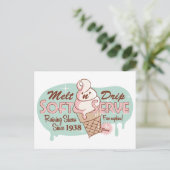 メルトnドリップソフトクリーム葉書 ポストカード (スタンド正面)