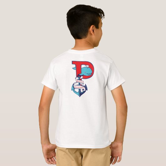 メルビルいかり「P」 Tシャツ (裏面フル)