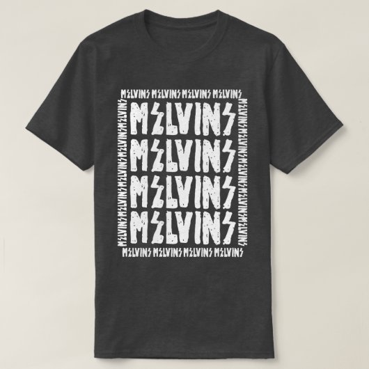 メルビンスフォントインバース Tシャツ (デザイン正面)