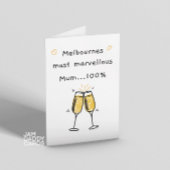 メルブルネスで最も素晴らしい母の誕生日 カード
