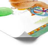 メルヘンサーカス　キリン　ブラウン　グリーン　ベビー　ポスター ポスター (角)