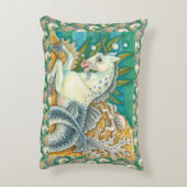 メルホース&ホワイトタコ、ファンタジーユニコーン馬 アクセントクッション (裏面(縦))