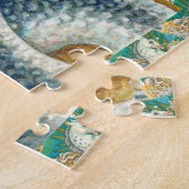 メルホース&ホワイトタコ、ファンタジーユニコーン馬 ジグソーパズル (側面)