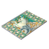 メルホース&ホワイトタコ、ファンタジーユニコーン馬 ノートブック (左側)