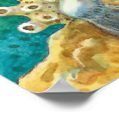 メルホース&ホワイトタコ、ファンタジーユニコーン馬 ポスター (角)