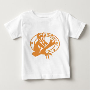 メルボルンのスタンプ ベビーTシャツ