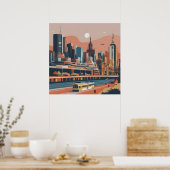 メルボルンのビンテージポスター ポスター (キッチン)