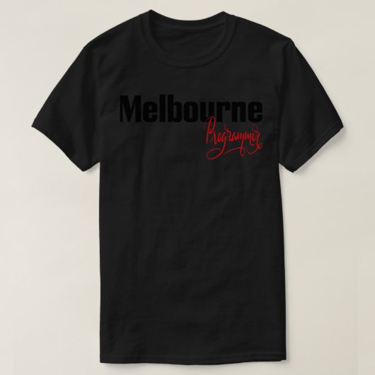 メルボルンのプログラマ Tシャツ (デザイン正面)