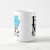 メルボルンの家の青 コーヒーマグカップ (中央)