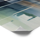 メルボルンの水彩画 ポスター (角)