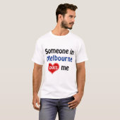 メルボルンの誰かが私のTシャツを愛している Tシャツ (正面フル)