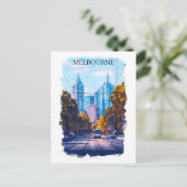 メルボルンオーストラリアシティビュートラベル ポストカード (スタンド正面)