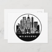 メルボルンオーストラリアスカイライン ポストカード (正面/裏面)