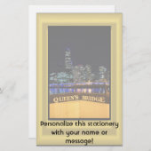 メルボルンオーストラリアCBDナイトライト 便箋 (正面/裏面)