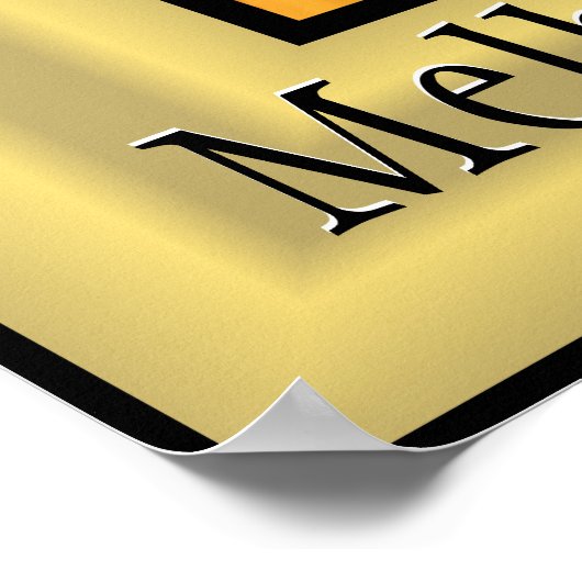 メルボルンオーストラリアCBDライトオーバークイーンズブリッジ ポスター (角)