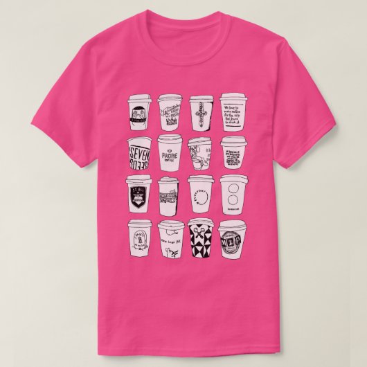 メルボルンコーヒー Tシャツ (デザイン正面)
