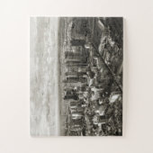 メルボルンシティのバードアイビュー ジグソーパズル (縦)