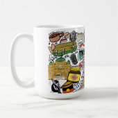 メルボルンシティイラストマグ ホワイト コーヒーマグカップ (左)